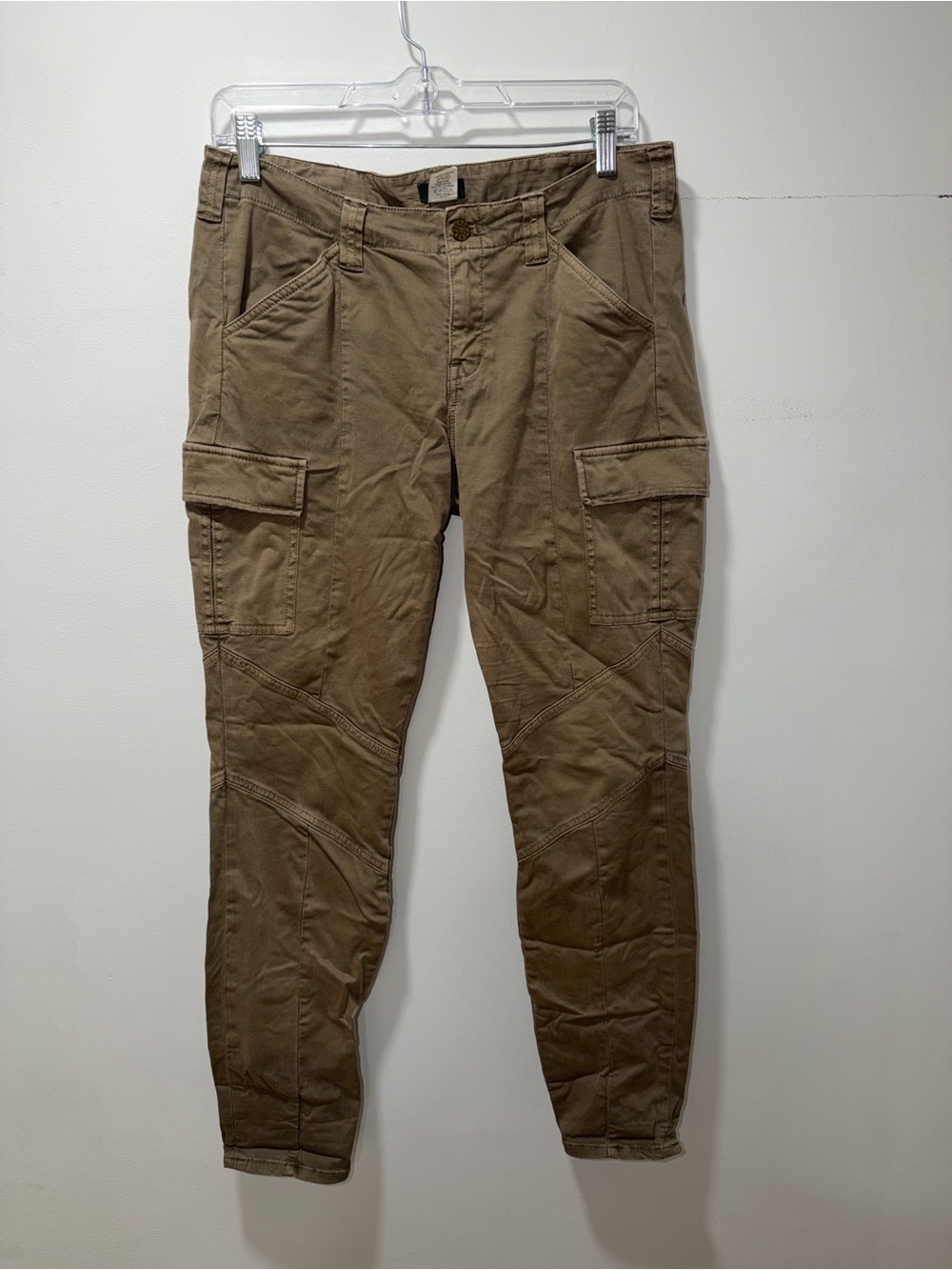 J Crew Women’s Low Rise Cargo Utility Skinny Jean Size 6 Stretch Outdoor Grunge